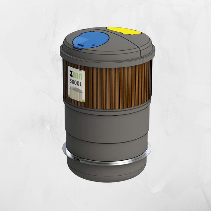 Pojemnik półpodziemny ZBin Maxi Duo na dwie frakcje odpadów