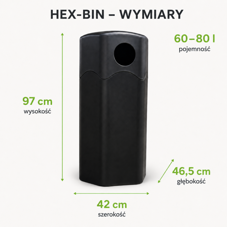 hex-bin-wymiary-kosza-ulicznego