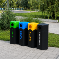 Hex-Bin – uliczny kosz do segregacji odpadów